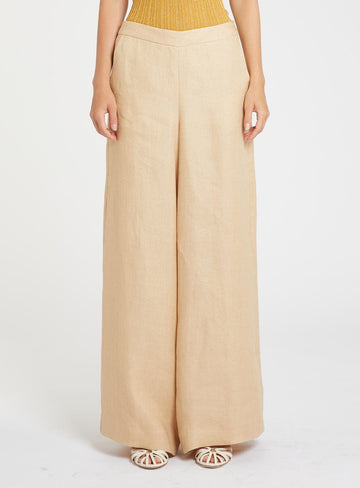 pantalone in lino MLLOTTELIA 002 MARella 