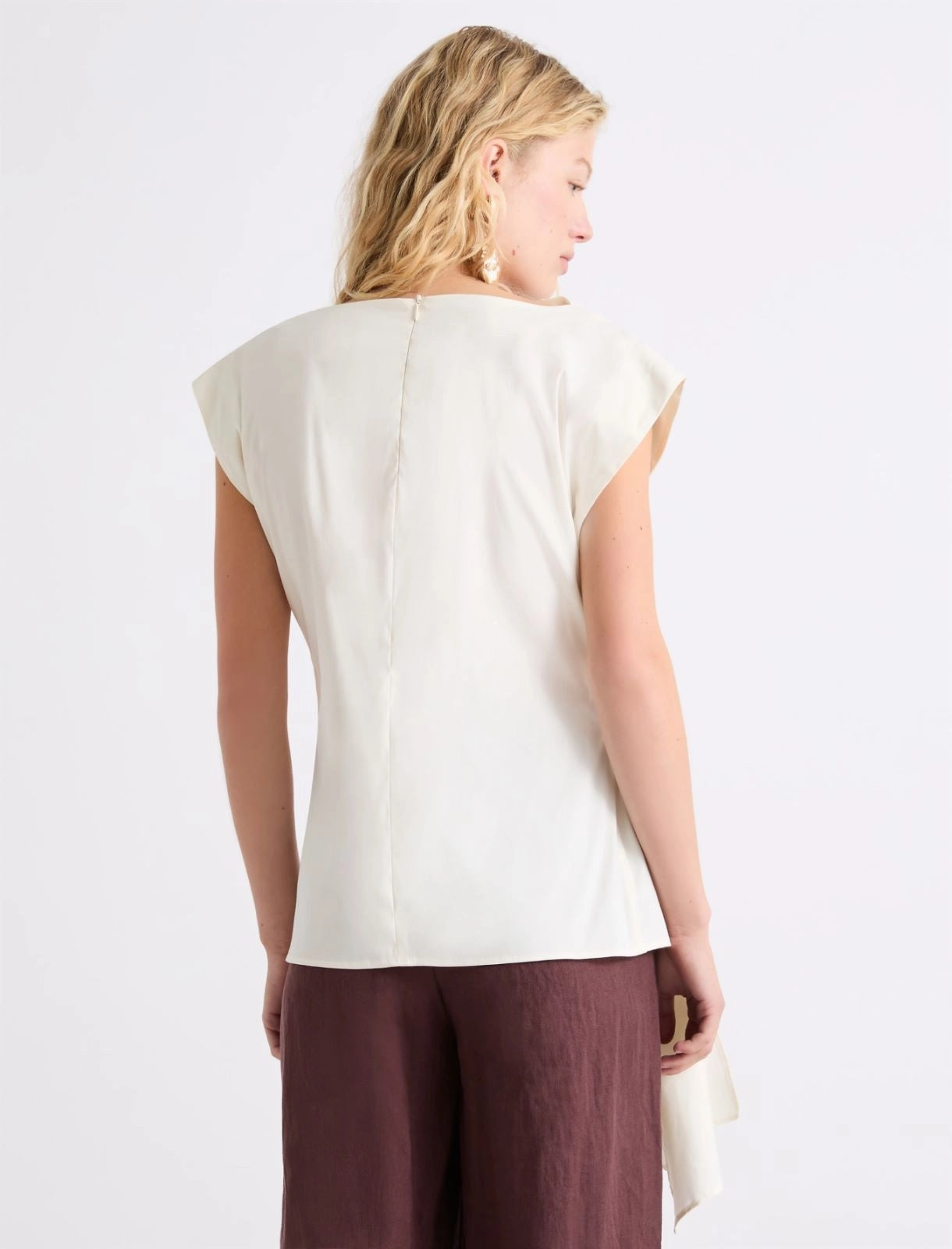 blusa con drappeggio MLLSUPREMO 001 MARella 