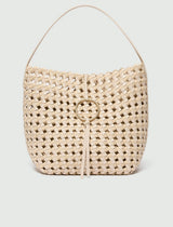 MARella ACCESSORI borsa grande in tessuto riciclato Avorio
