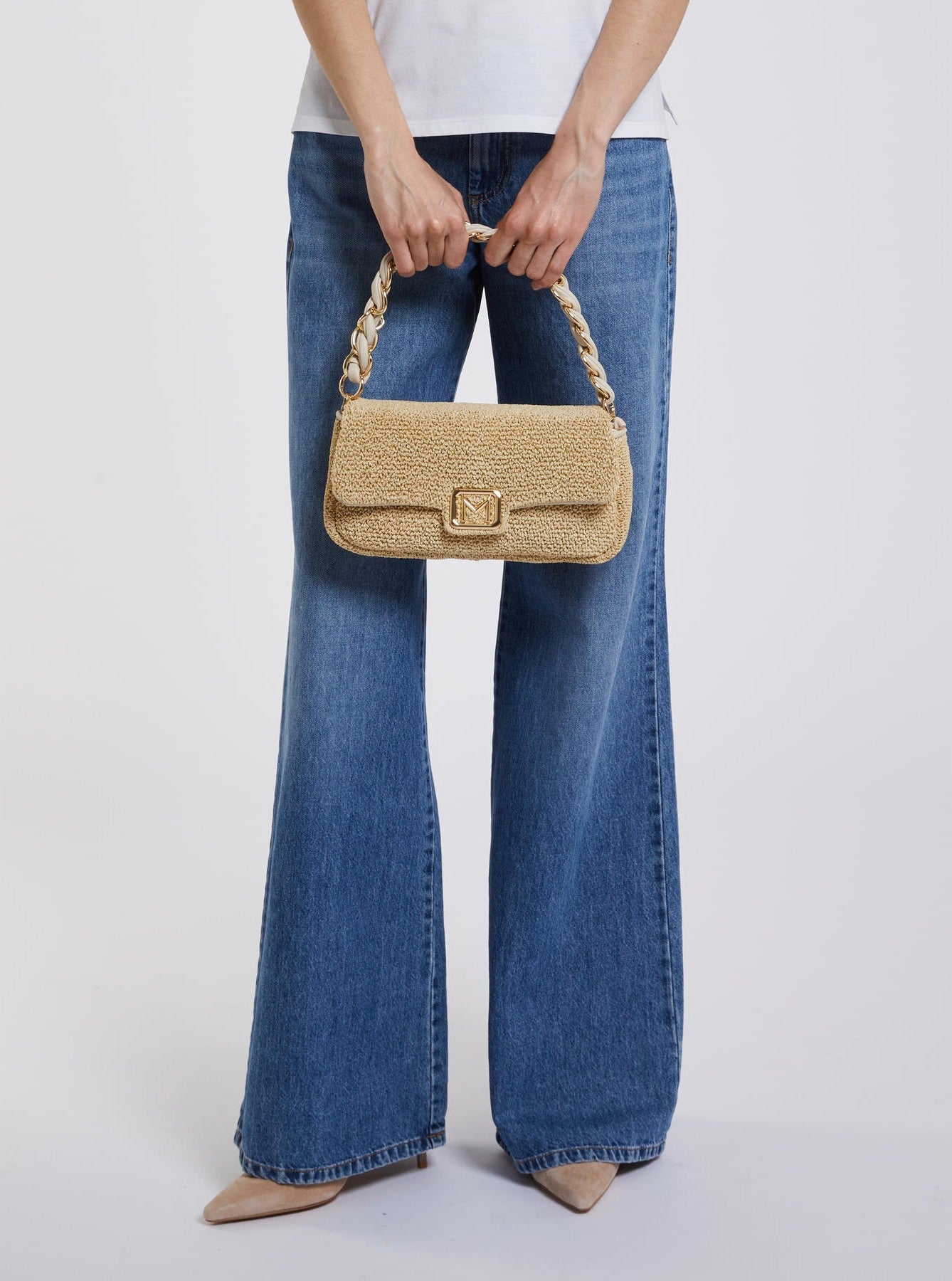 Borsa le muse effetto rafia MLAEMILY1 001 MARella ACCESSORI 