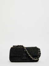 MARella ACCESSORI Borsa le muse effetto rafia Nero