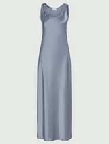 MARella ART. 365 abito con spalline in satin Azzurro