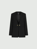 MARella ART. 365 blazer senza scollo Nero