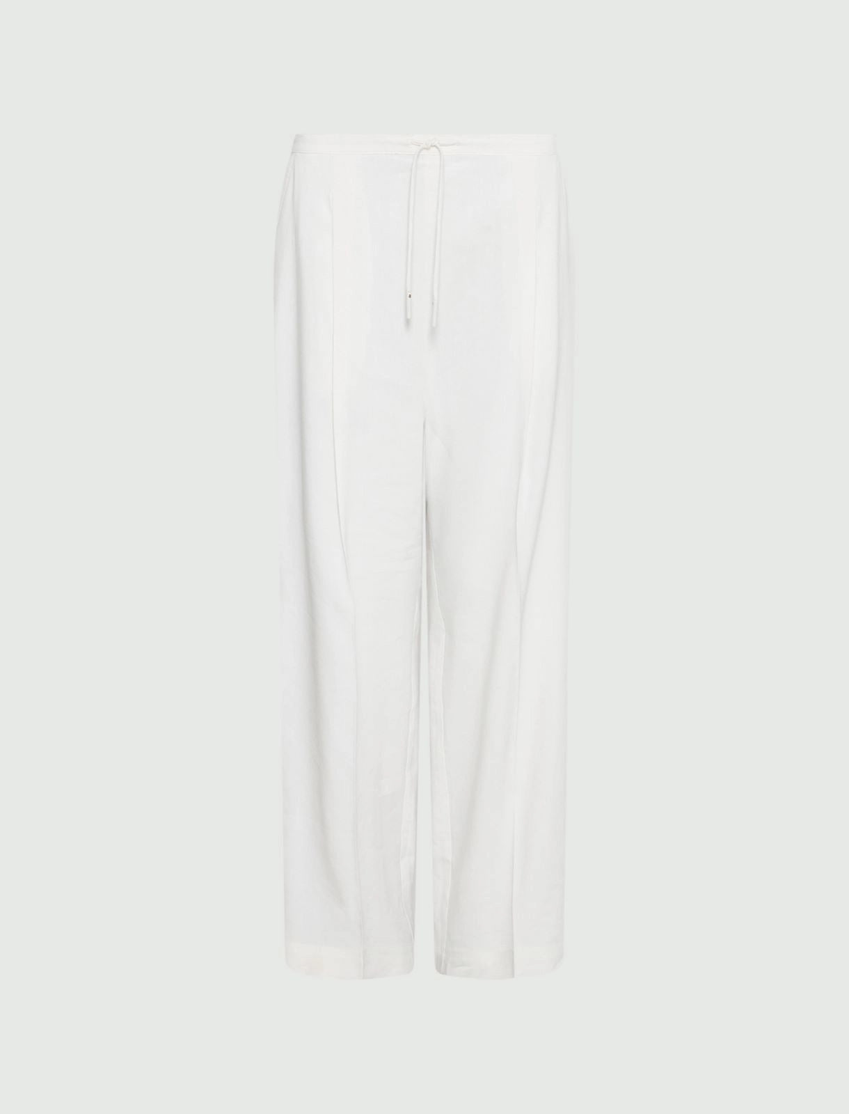 pantalone in lino MLMALLORO 004 MARella MONOCHROME 