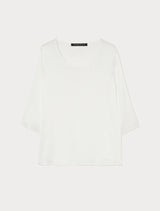 MARINA RINALDI blusa in satin leggero Bianco