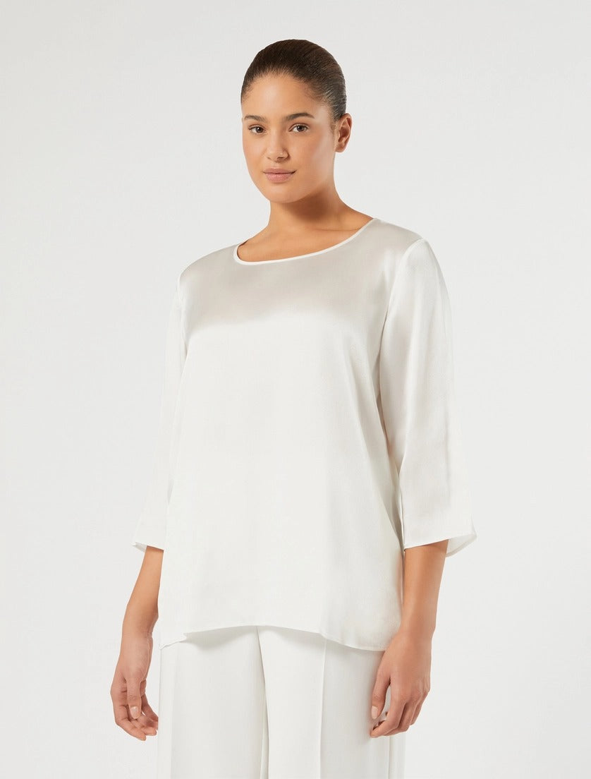 blusa in satin leggero BAMBUS 009 MARINA RINALDI 