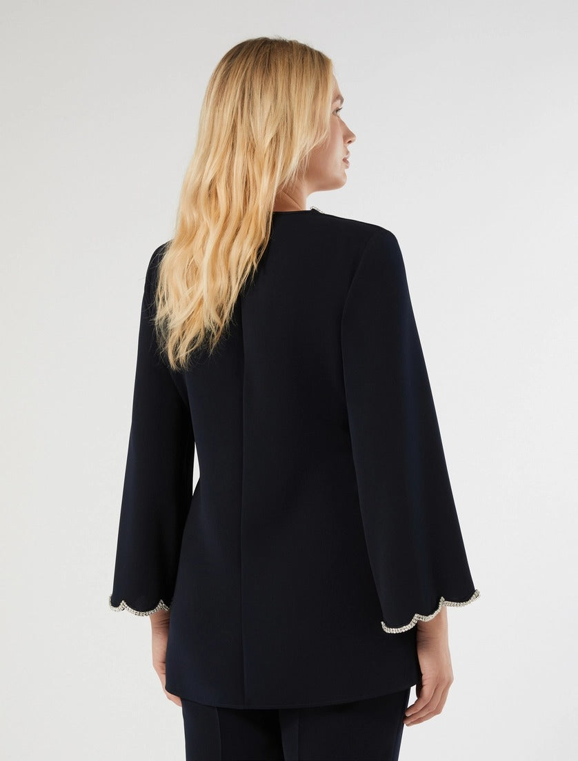 blusa in cady con ricamo MRECRISMA 001 MARINA RINALDI 