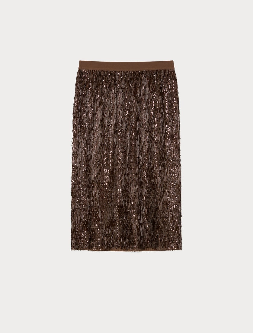 gonna in tulle con pailettes MRNATTORE 001 MARINA RINALDI 