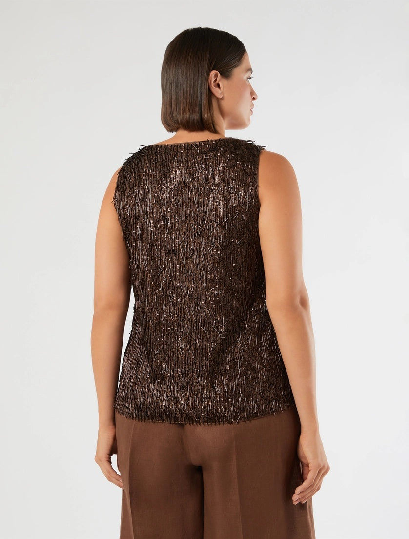 top in tulle ricamato MRNCELEBRE 001 MARINA RINALDI 