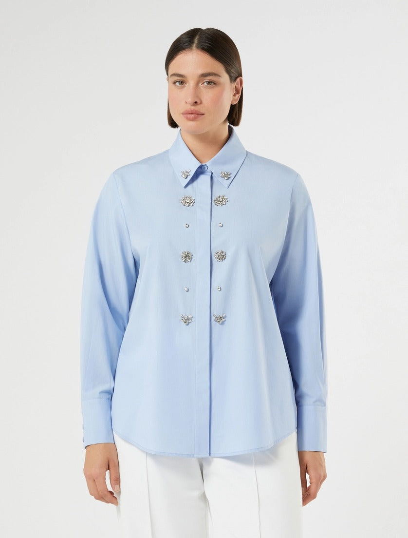 camicia con ricami MRNFULMINE 010 MARINA RINALDI 