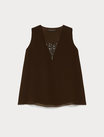 top in georgette MREARTE 003 MARINA RINALDI VOYAGE 