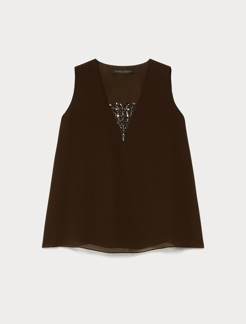 top in georgette MREARTE 003 MARINA RINALDI VOYAGE 