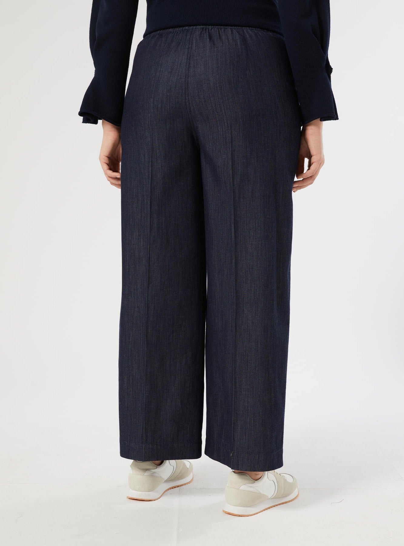 pantalone ampio in denim MRVAGORARIO 001 MARINA RINALDI VOYAGE 