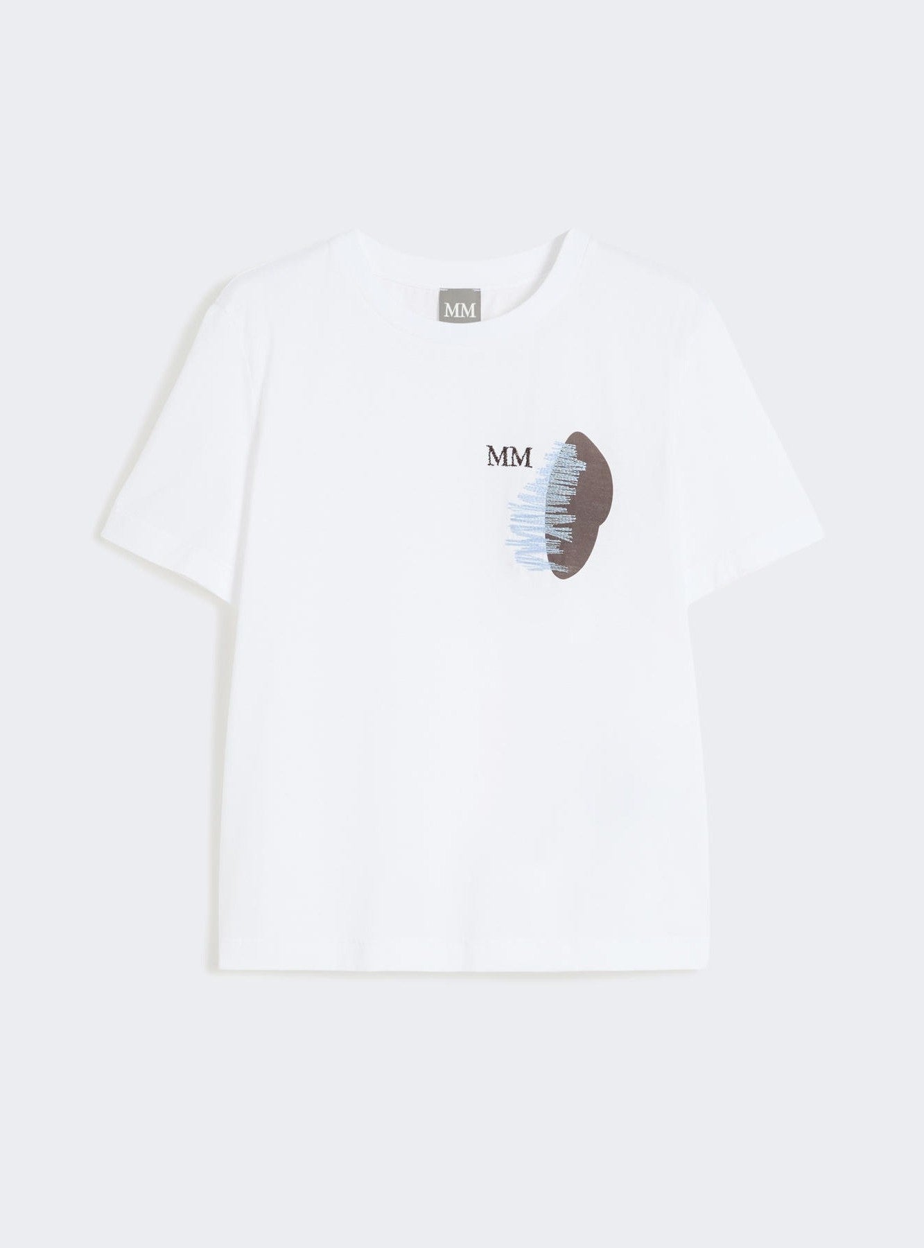 t-shirt con logo petto MMLLICENZA 011 MAXMARA 