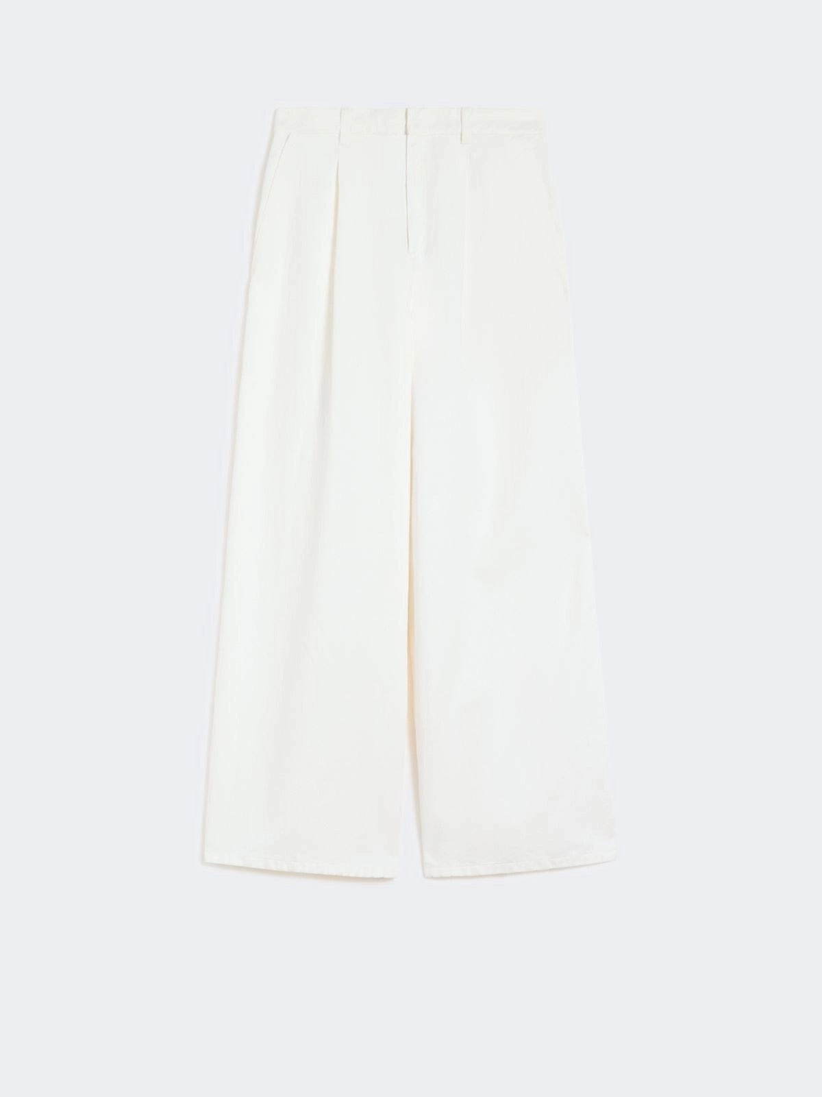 pantalone ampio in cotone e lino SMMALOA 001 S MAXMARA 