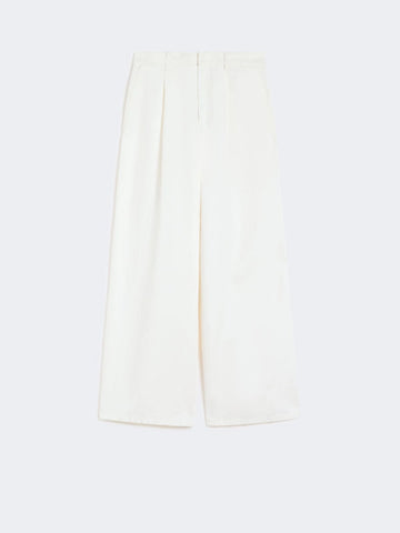 pantalone ampio in cotone e lino SMMALOA 001 S MAXMARA 