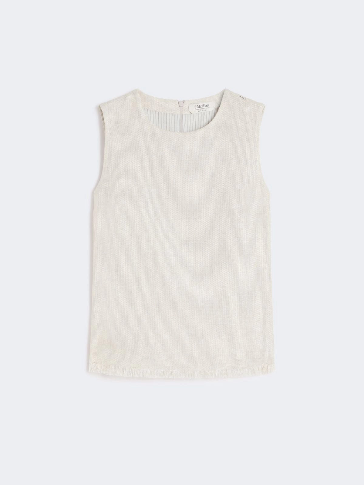 top in stuoia di lino SMMANIKA 036 S MAXMARA 