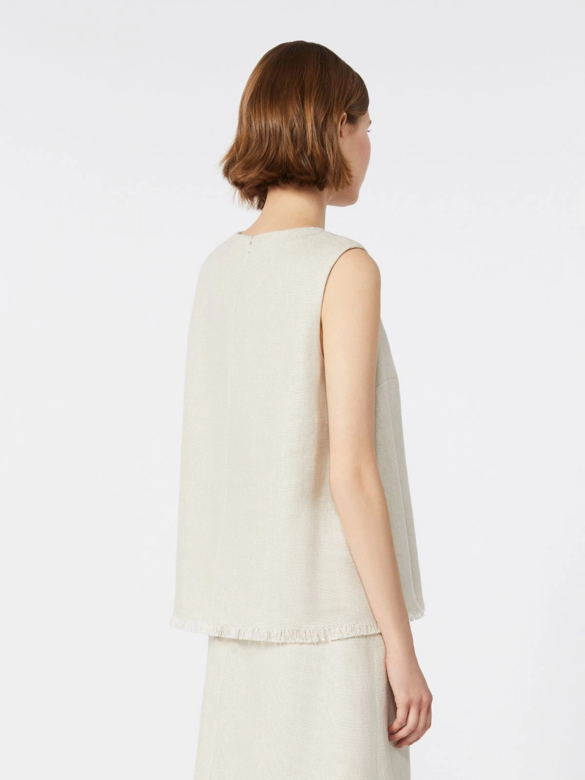 top in stuoia di lino SMMANIKA 036 S MAXMARA 