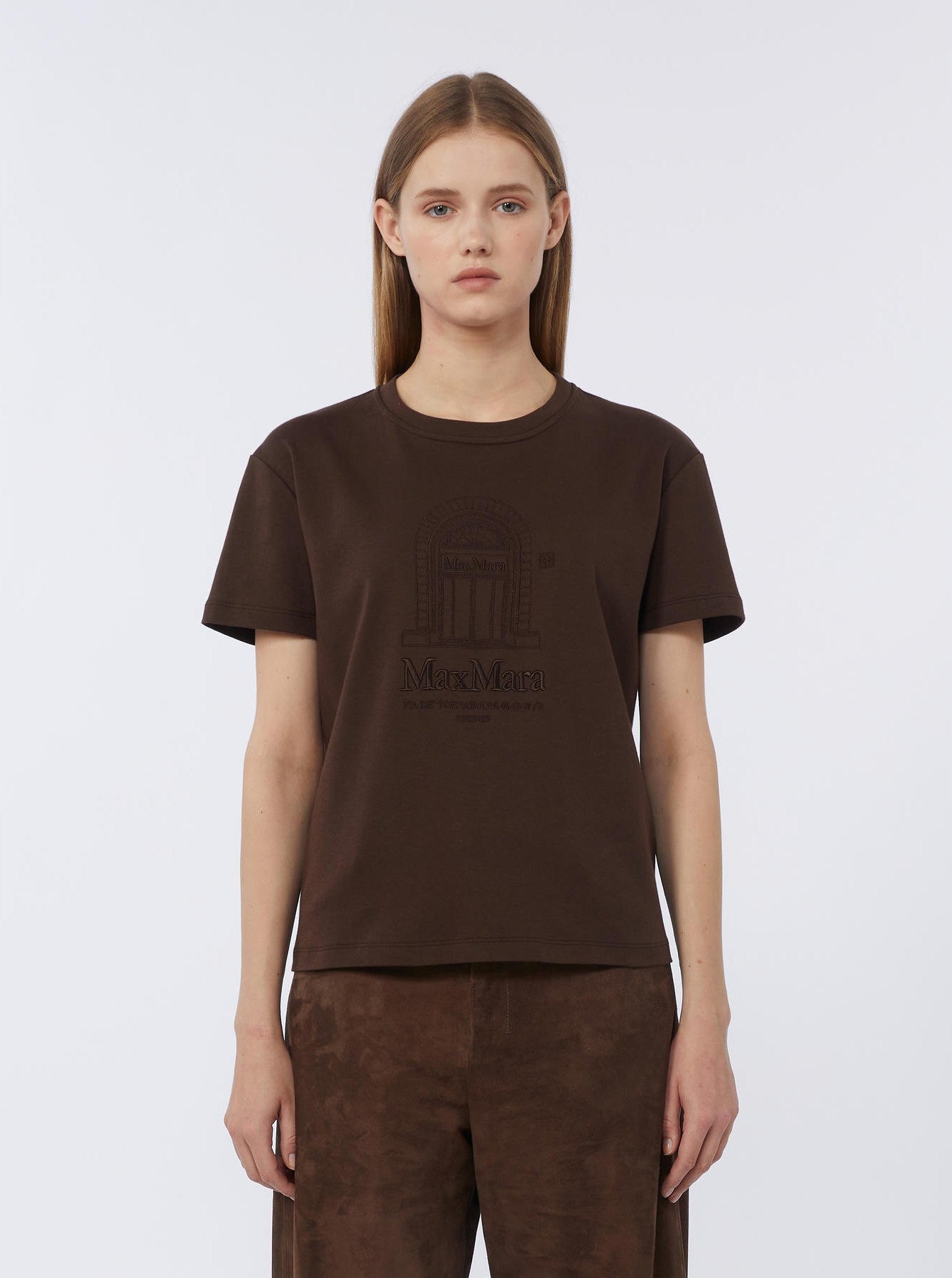t-shirt con ricamo SMMBELLA 004 S MAXMARA 