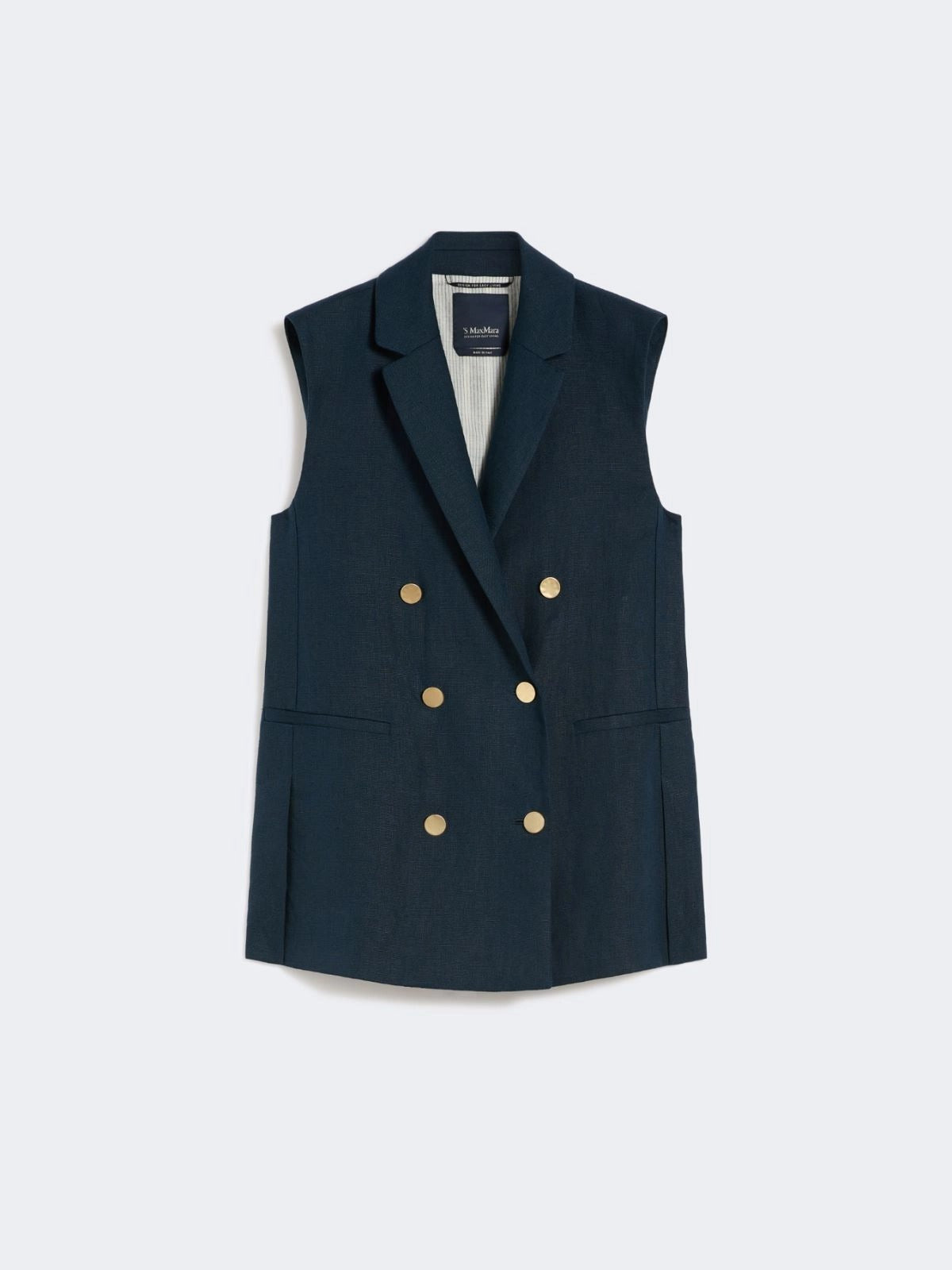 gilet in stuoia di lino SMMBIRD 004 S MAXMARA 