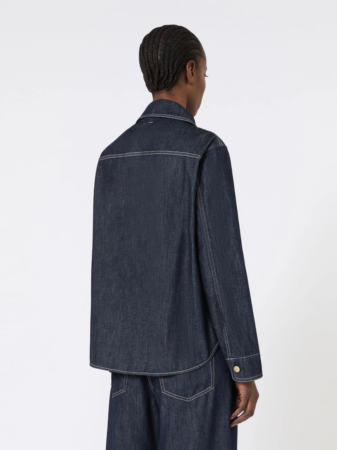 camicia in denim di cotone SMMENFASI 001 S MAXMARA 