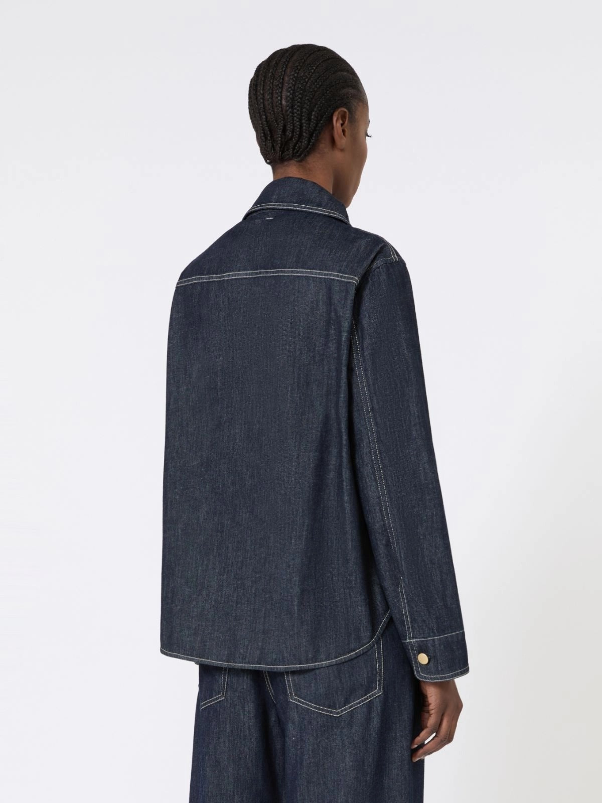 camicia in denim di cotone SMMENFASI 001 S MAXMARA 