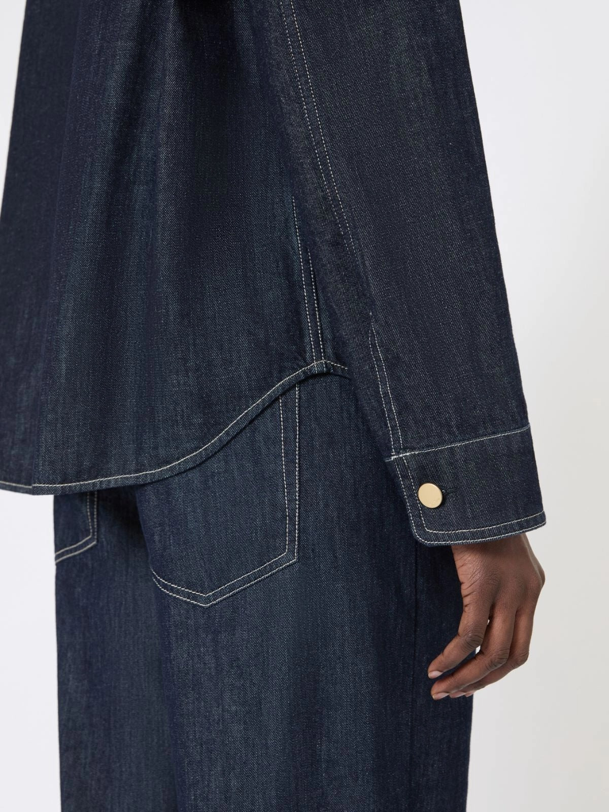 camicia in denim di cotone SMMENFASI 001 S MAXMARA 