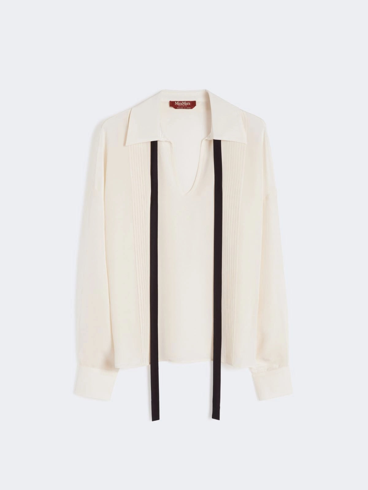 blusa in seta con cravattino MSTCOLONO 048 MAXMARA STUDIO 