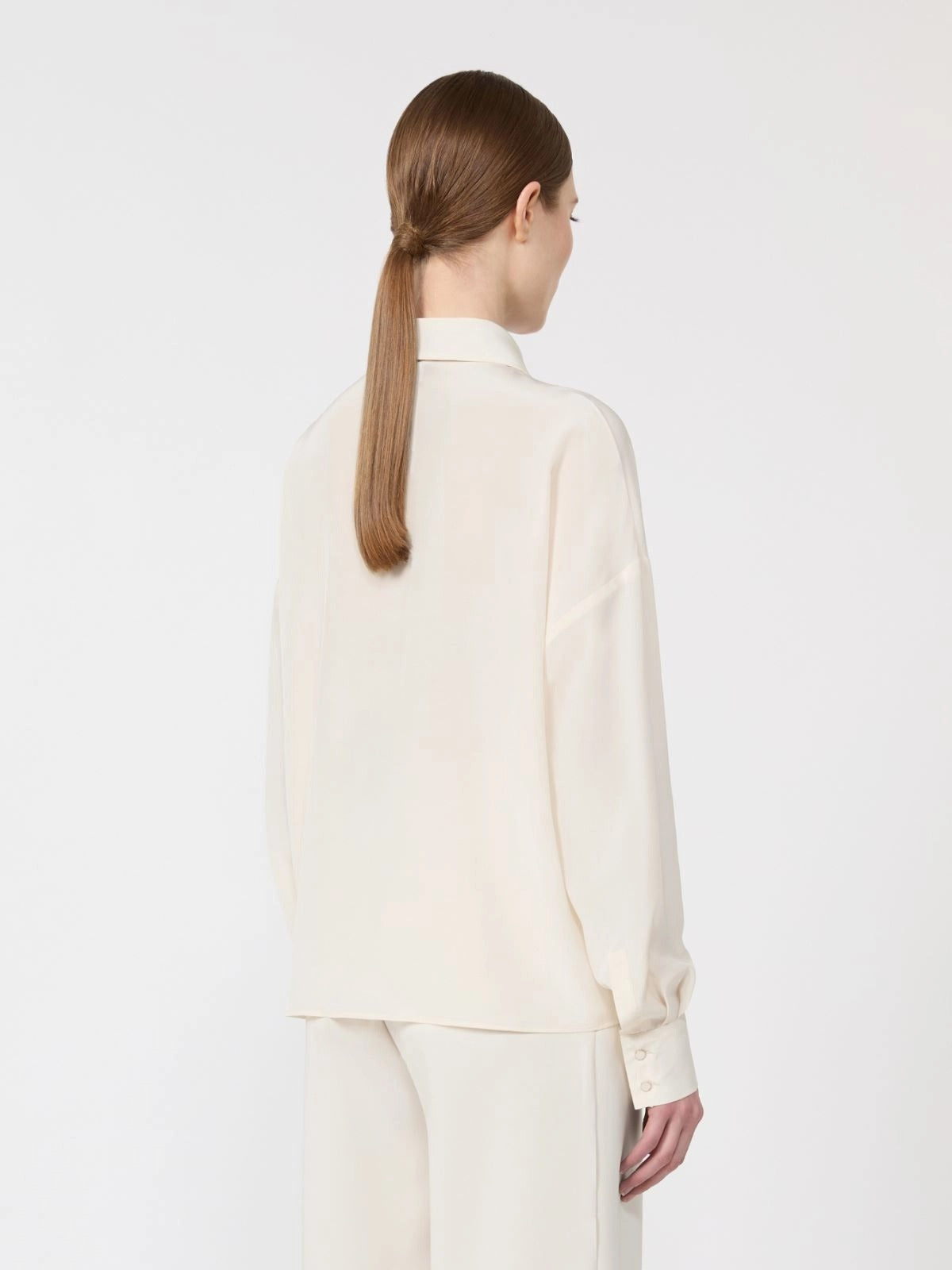 blusa in seta con cravattino MSTCOLONO 048 MAXMARA STUDIO 