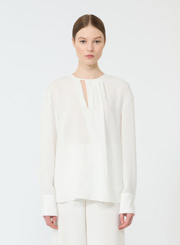 blusa in cady leggero MSTKAKI 007 MAXMARA STUDIO 