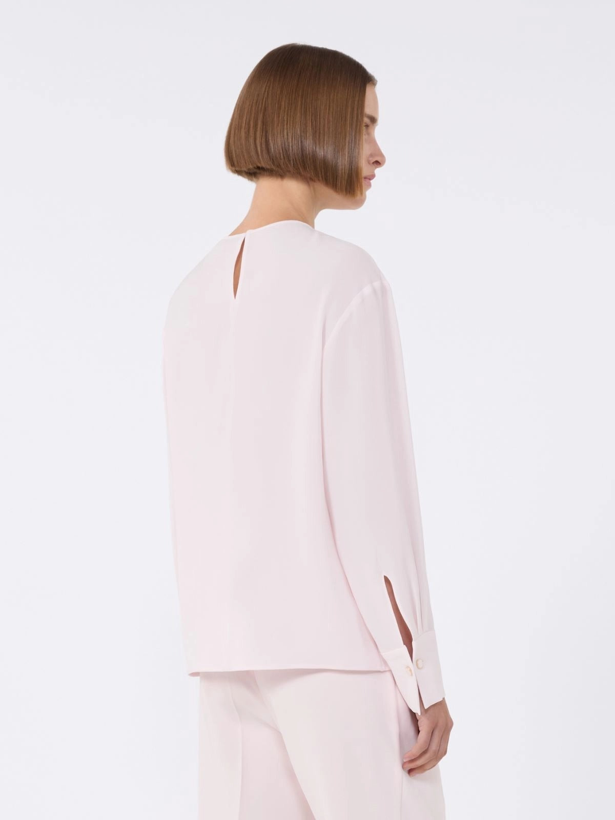 blusa in cady leggero MSTKAKI 015 MAXMARA STUDIO 