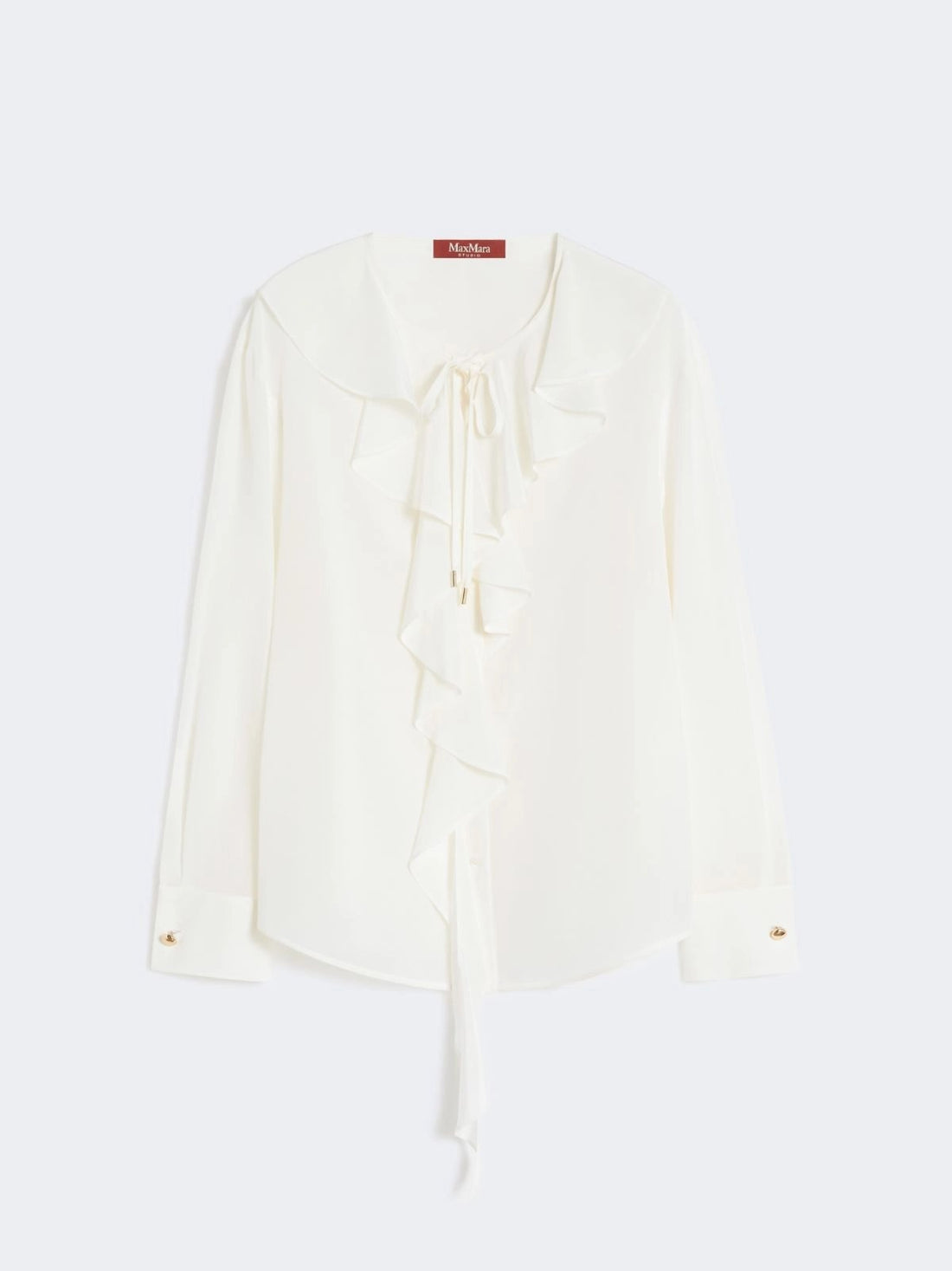 blusa in seta con volant MSTEPICA 008 MAXMARA STUDIO 