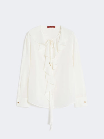 blusa in seta con volant MSTEPICA 008 MAXMARA STUDIO 