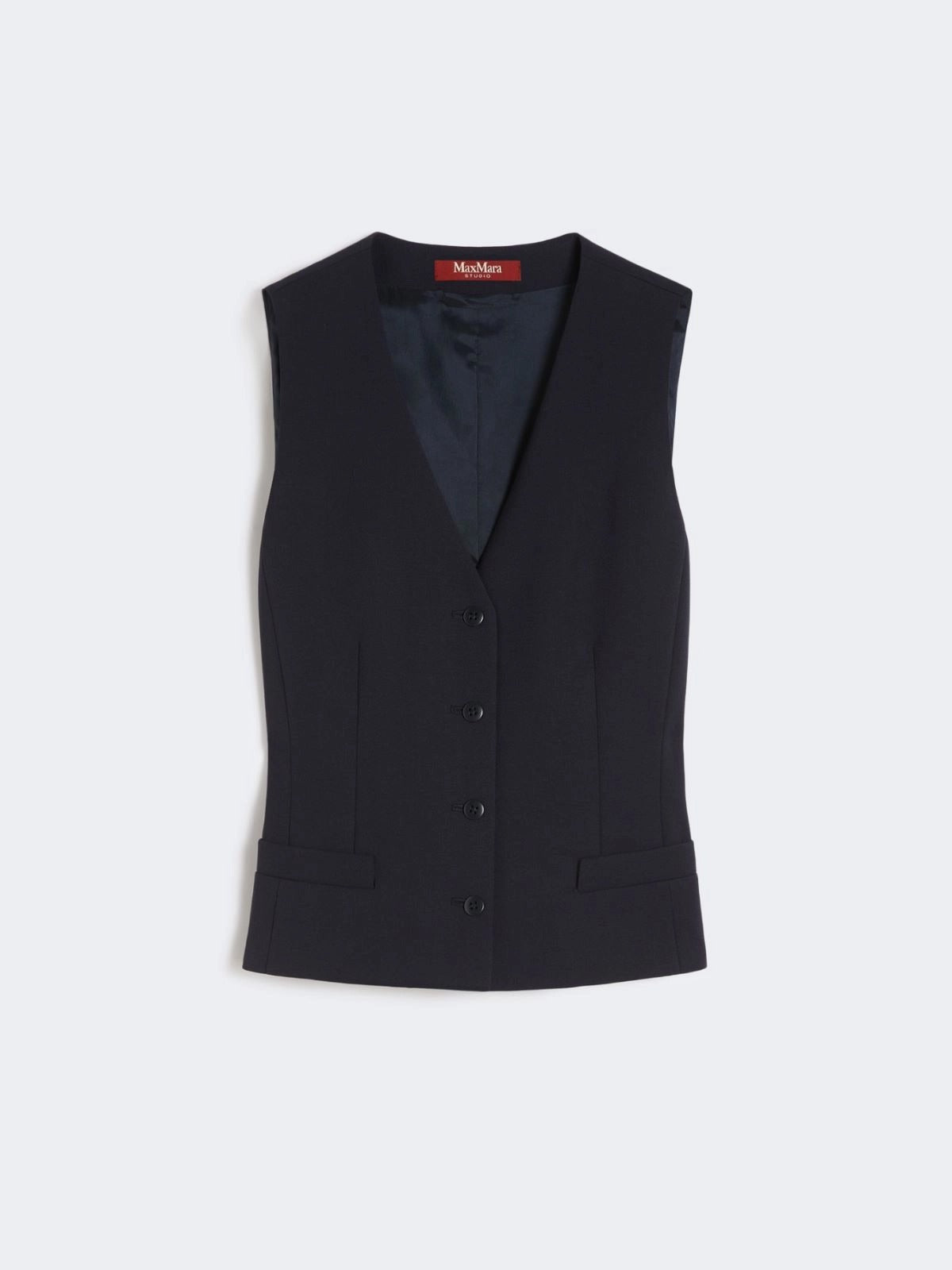 gilet in crèpe di lana MSTMADIA 004 MAXMARA STUDIO 