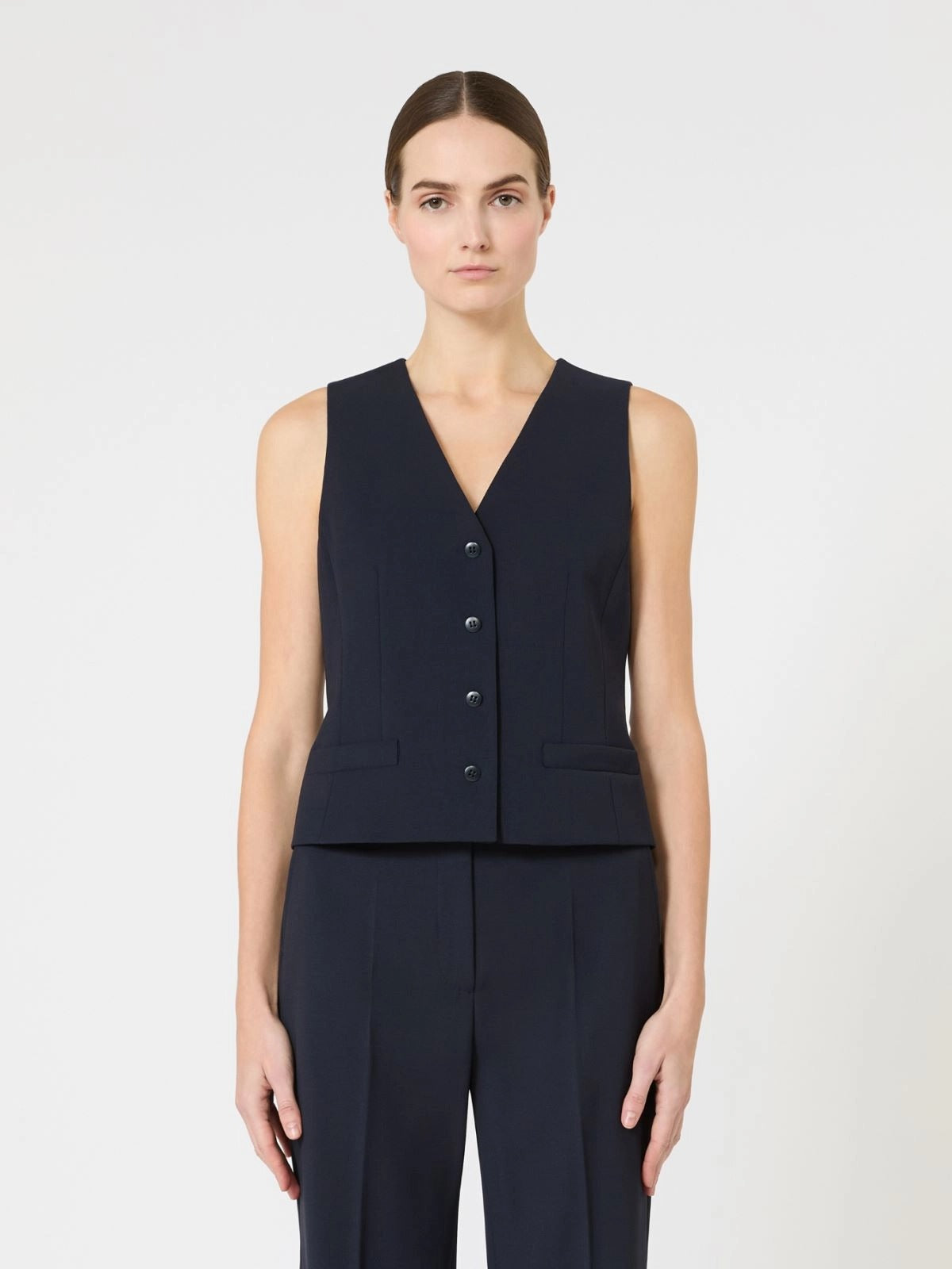 gilet in crèpe di lana MSTMADIA 004 MAXMARA STUDIO 