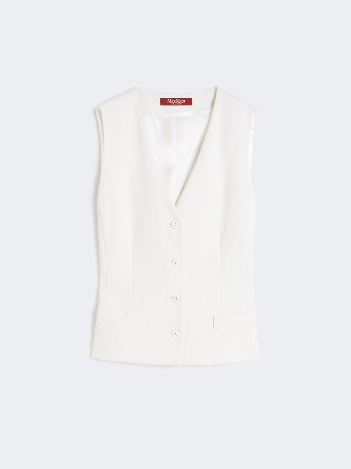 gilet in crèpe di lana MSTMADIA 010 MAXMARA STUDIO 