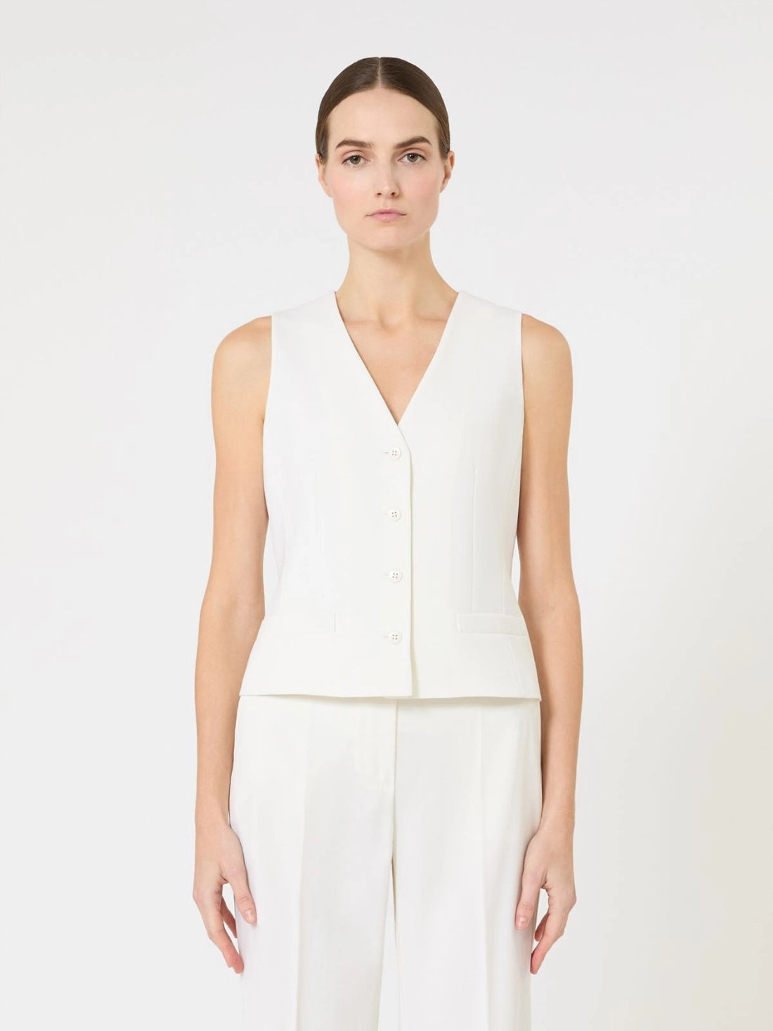 gilet in crèpe di lana MSTMADIA 010 MAXMARA STUDIO 