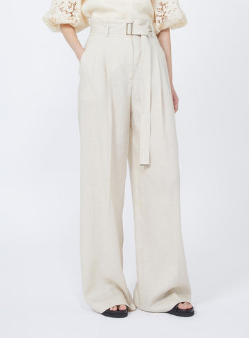 pantalone in tela di lino MSTMATERIA 002 MAXMARA STUDIO 