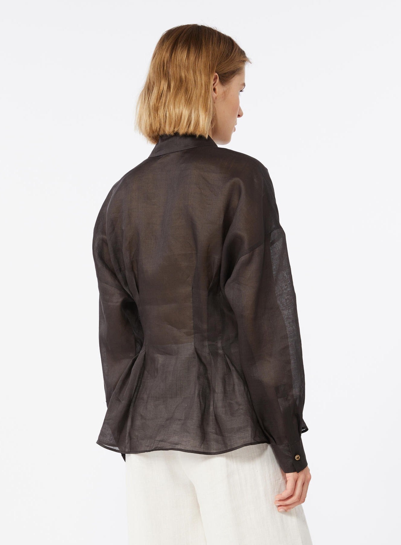 camicia in tela ramiè MSTORA 003 MAXMARA STUDIO 