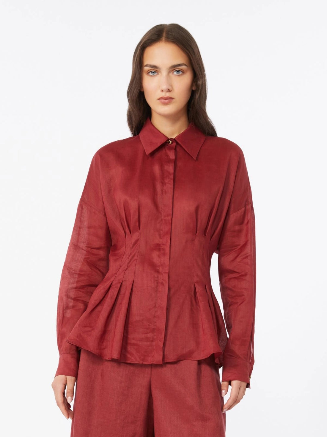 camicia in tela ramiè MSTORA 066 MAXMARA STUDIO 