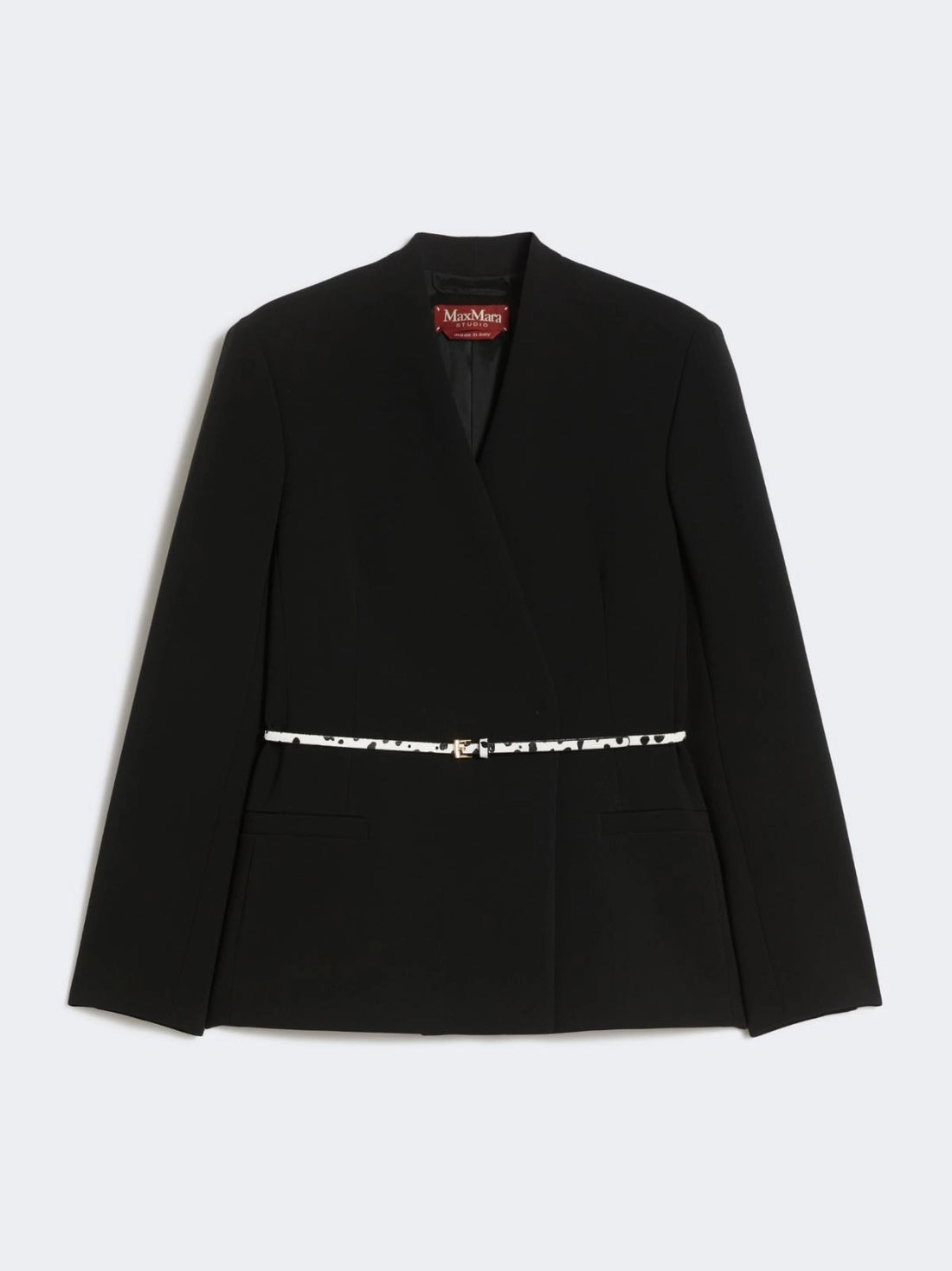 giacca doppiopetto con cintura MSTQUINOA 001 MAXMARA STUDIO 