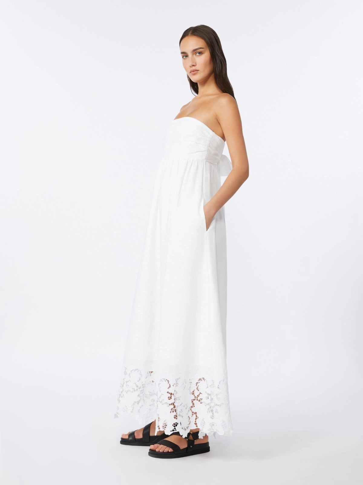 abito bustier in lino MSTSCENA 002 MAXMARA STUDIO 