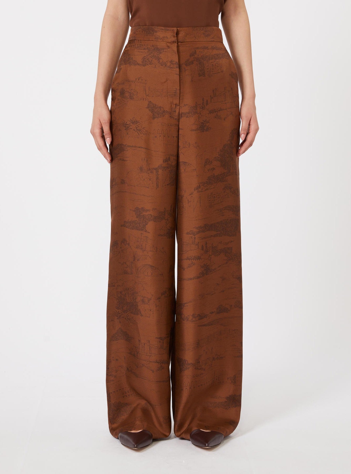 pantalone in seta stampata MSTVASAIO 004 MAXMARA STUDIO 
