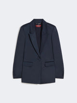 MAXMARA STUDIO ELEGANTE blazer in envers satin Blu
