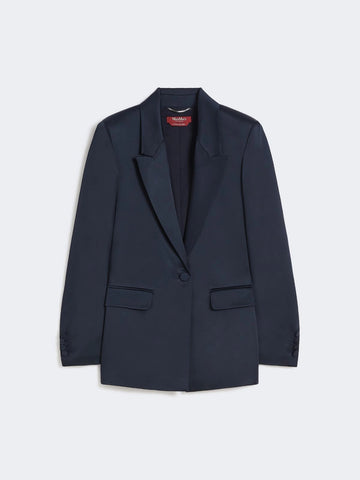blazer in envers satin MSEALBINO 044 MAXMARA STUDIO ELEGANTE 