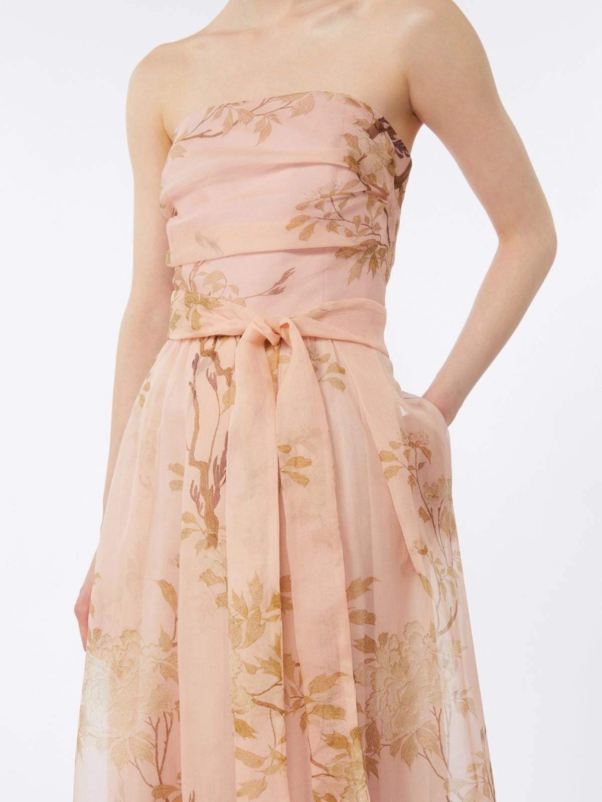 abito in organza di seta MSEDOMINIO 003 MAXMARA STUDIO ELEGANTE 