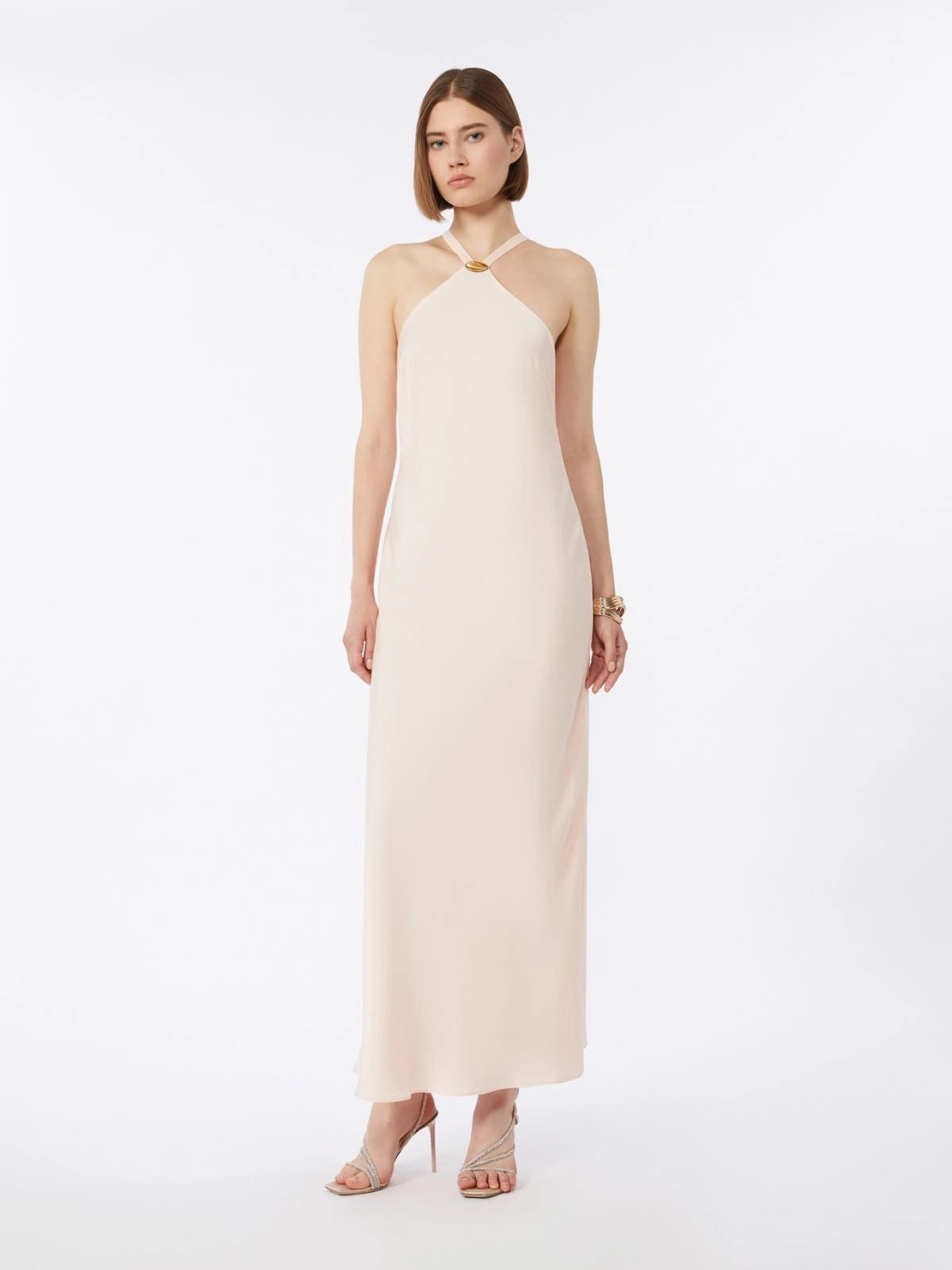 abito in satin leggero MSEGHIOTTO 005 MAXMARA STUDIO ELEGANTE 