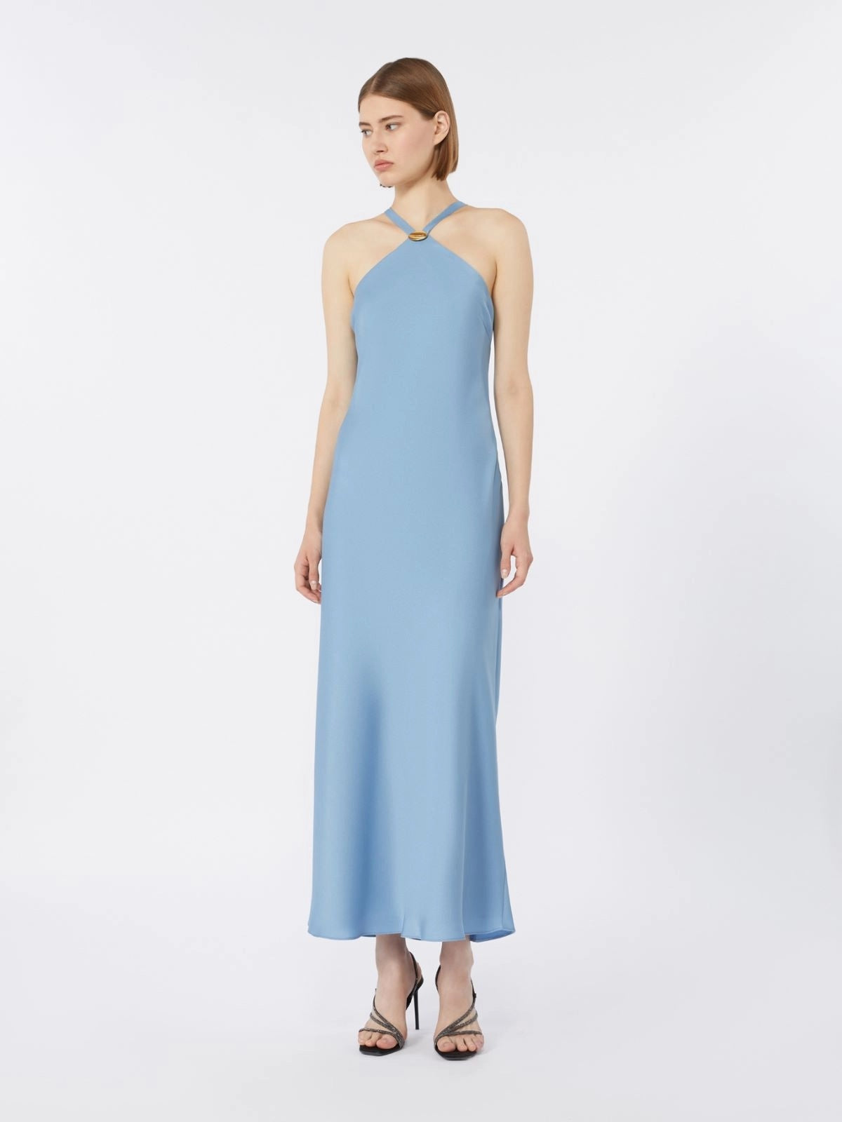 abito in satin leggero MSEGHIOTTO 007 MAXMARA STUDIO ELEGANTE 