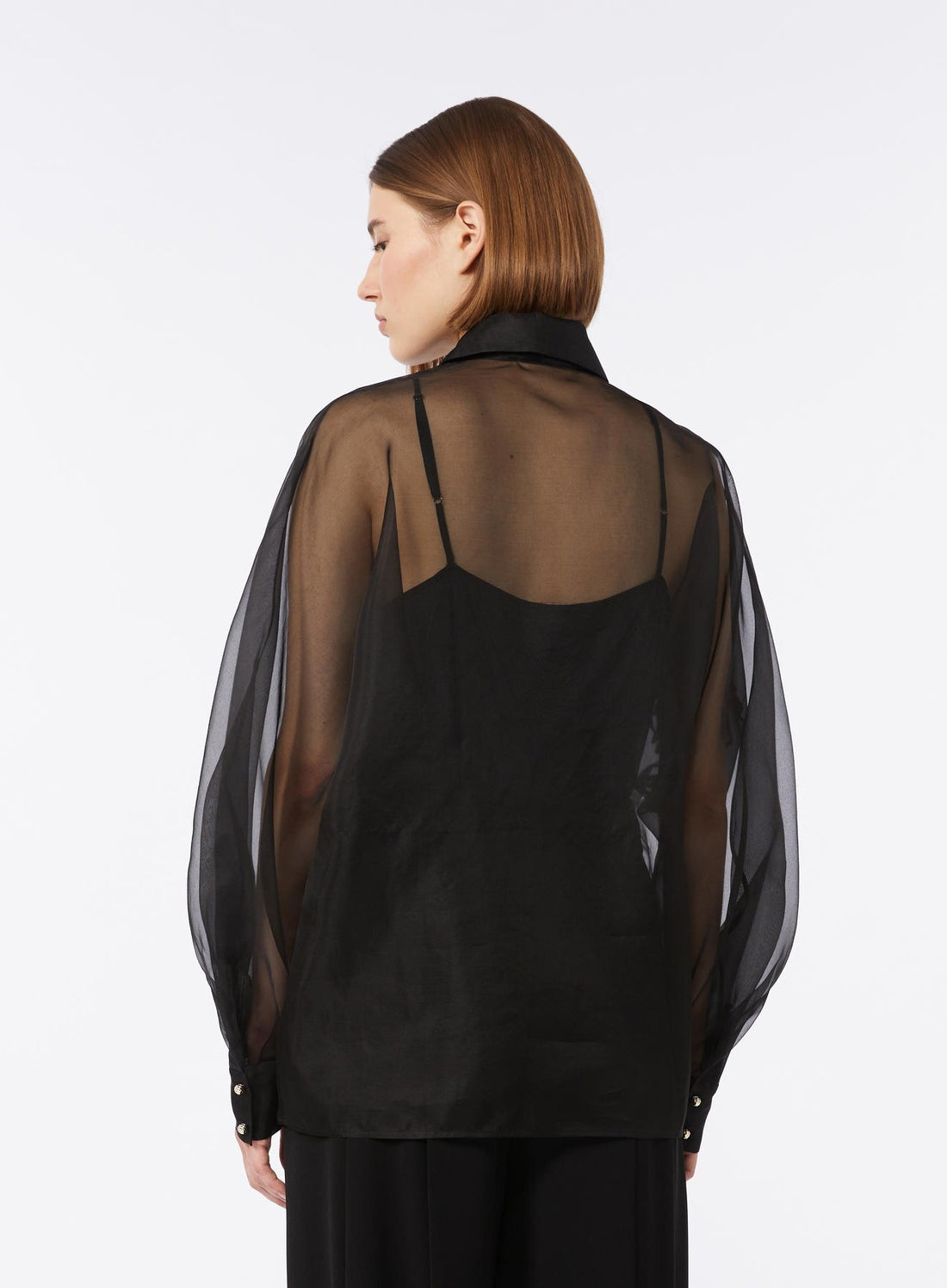 camicia sartoriale con ricamo MSELIBBRA 002 MAXMARA STUDIO ELEGANTE 