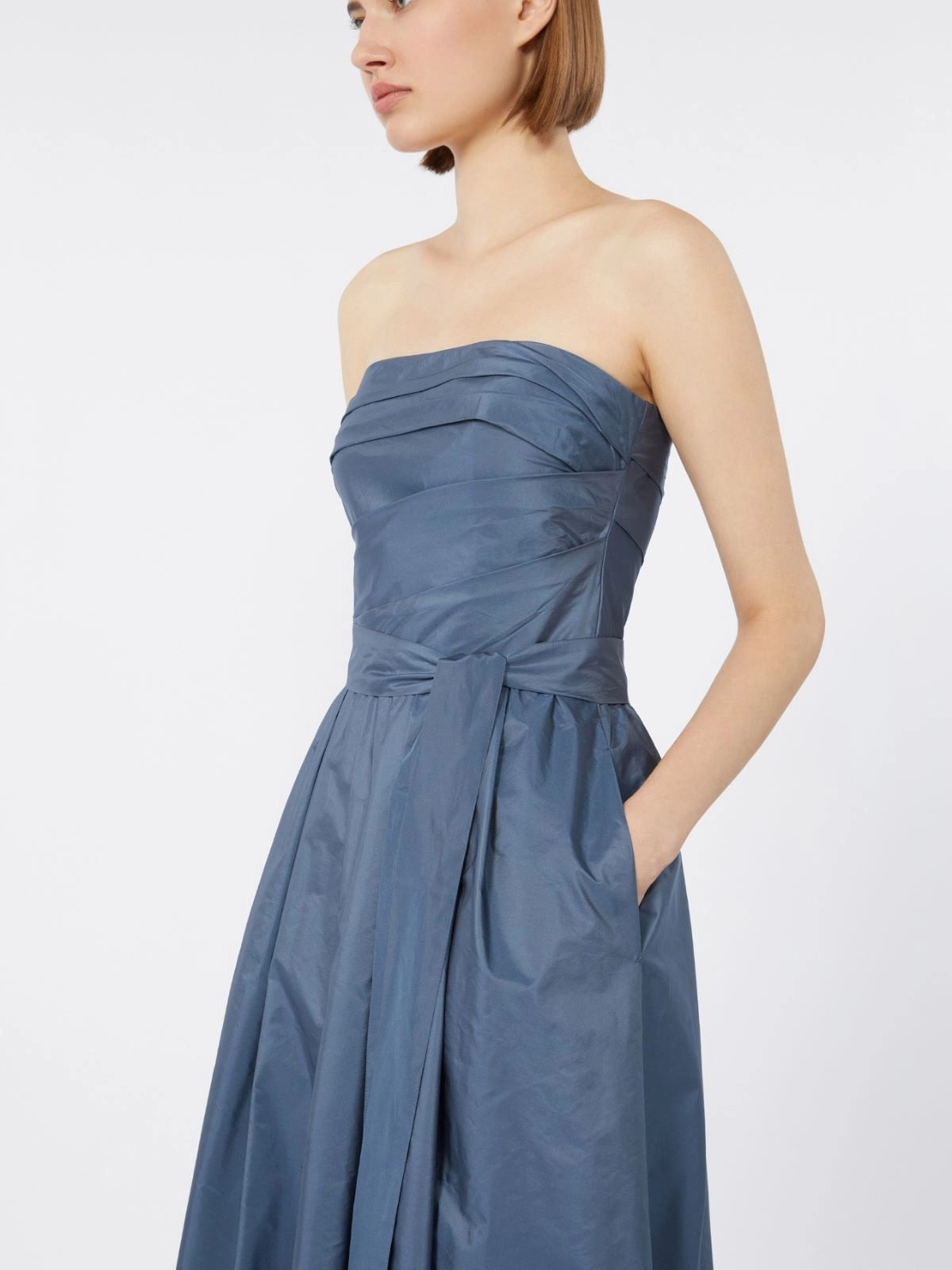 abito bustier in taffetà MSEQUINOA 063 MAXMARA STUDIO ELEGANTE 